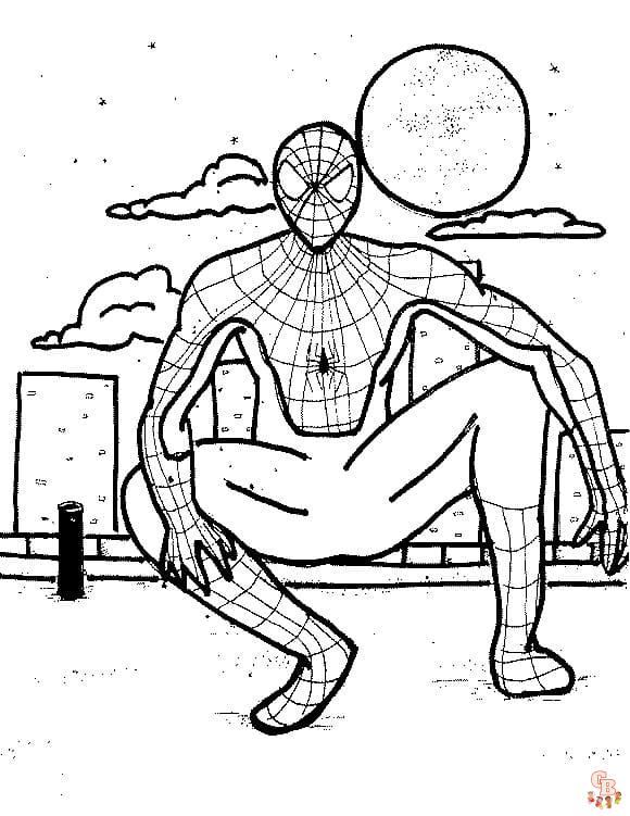 Homem Aranha - Desenhos para pintar