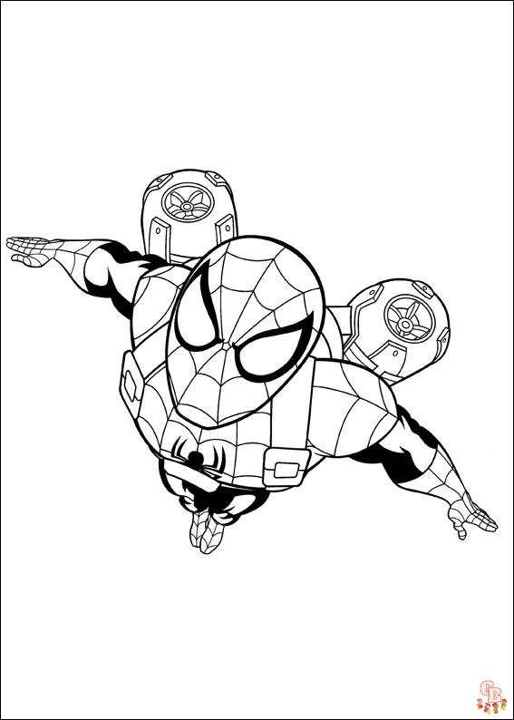 Раскраска Человек-паук