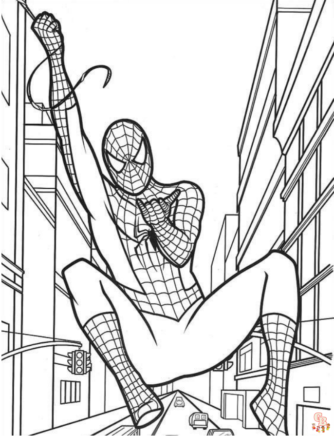 Spiderman kolorowanie