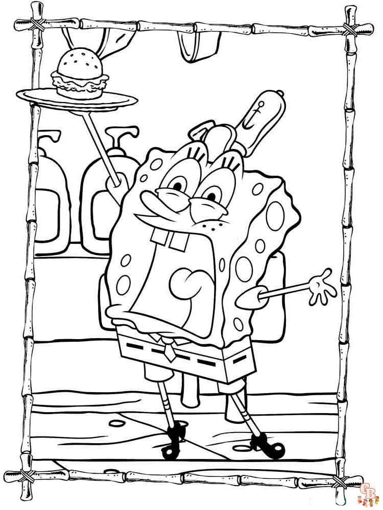 SpongeBob pagini de colorat