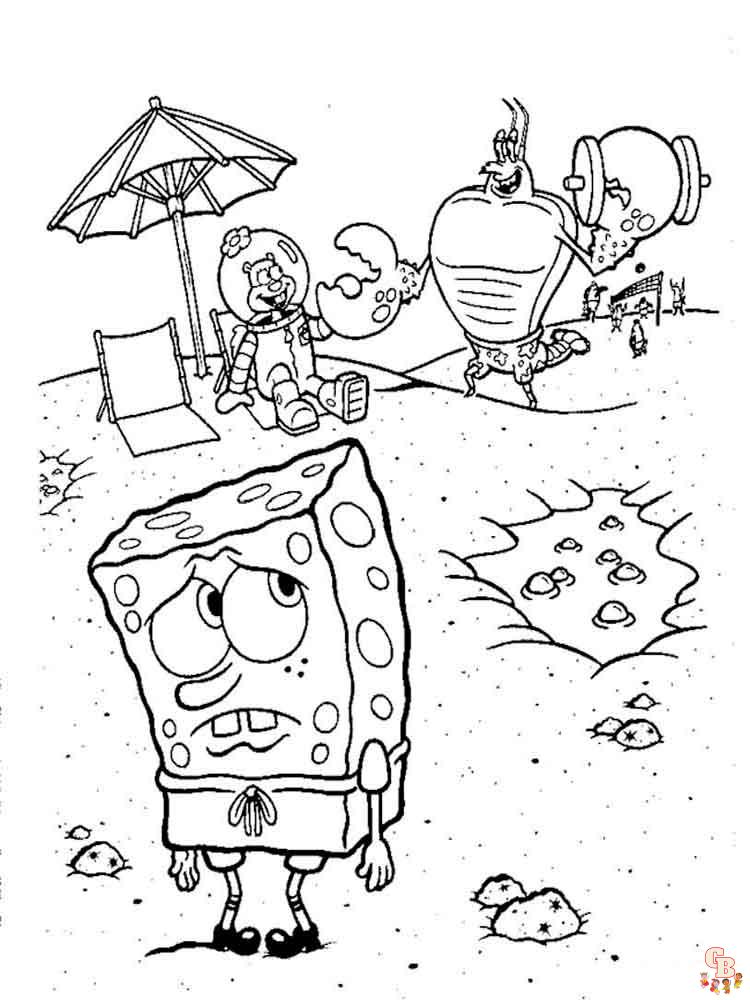 SpongeBob pagini de colorat
