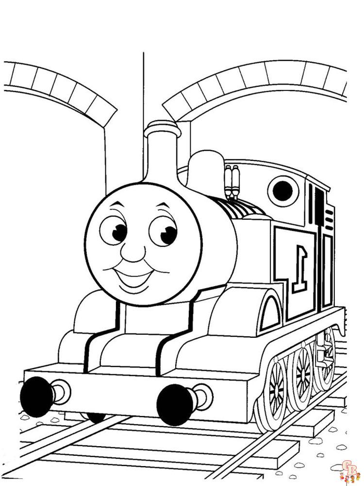 Thomas the train carte de colorat