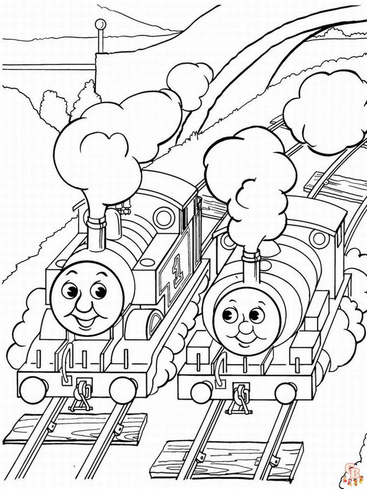 Книжка-раскраска "Поезд Томас