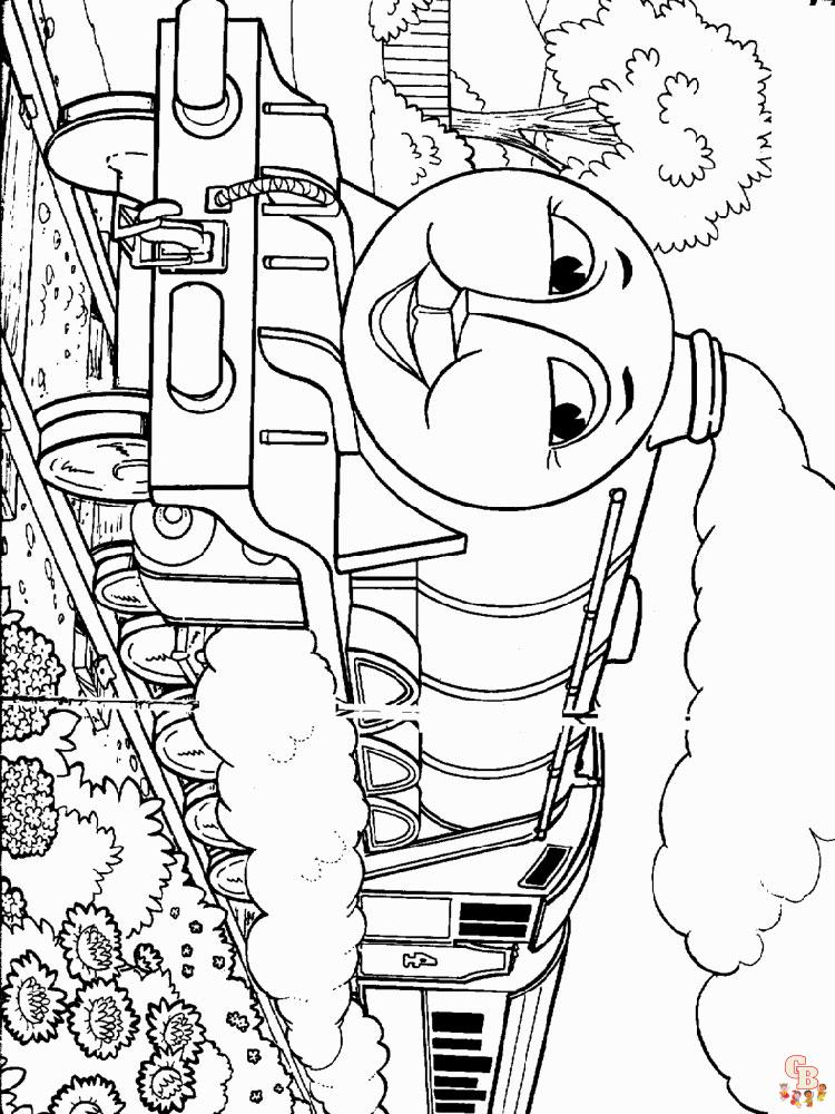 Thomas the train carte de colorat