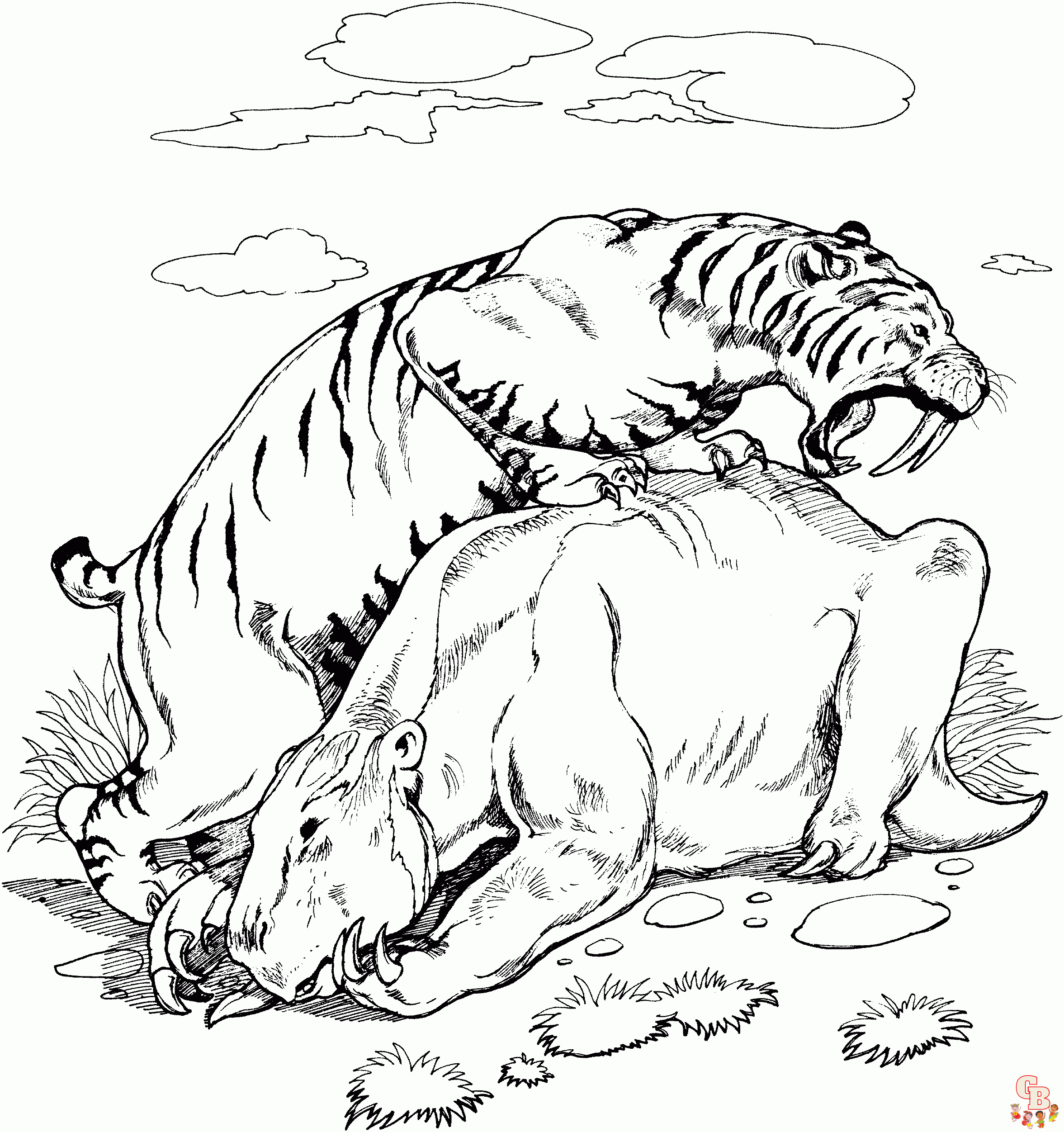 tigre colorido