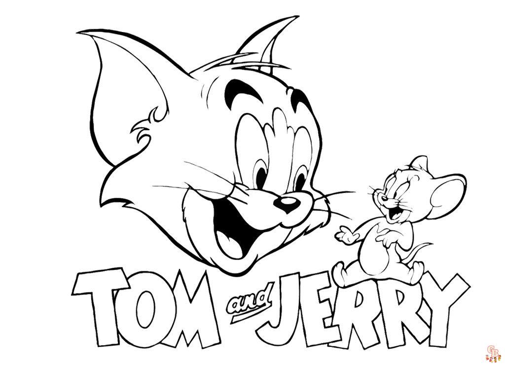 Diventa creativo con questi disegni da colorare di Tom e Jerry