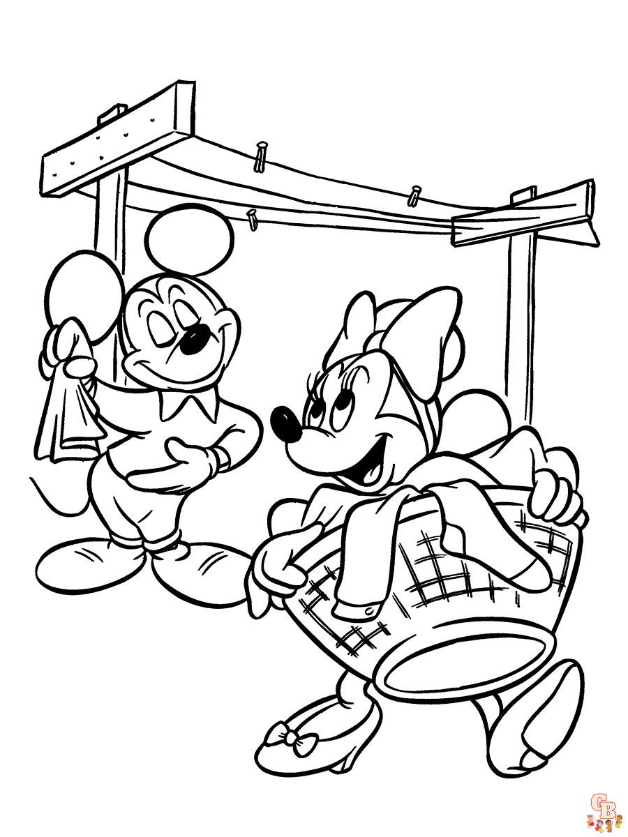 Páginas para colorir Mickey Mouse