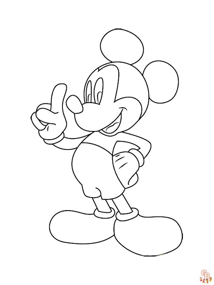 Kolorowanki z Myszką Mickey