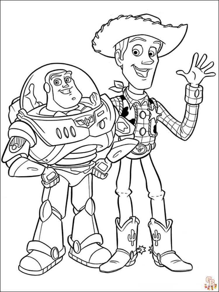 Pagini de colorat Toy Story