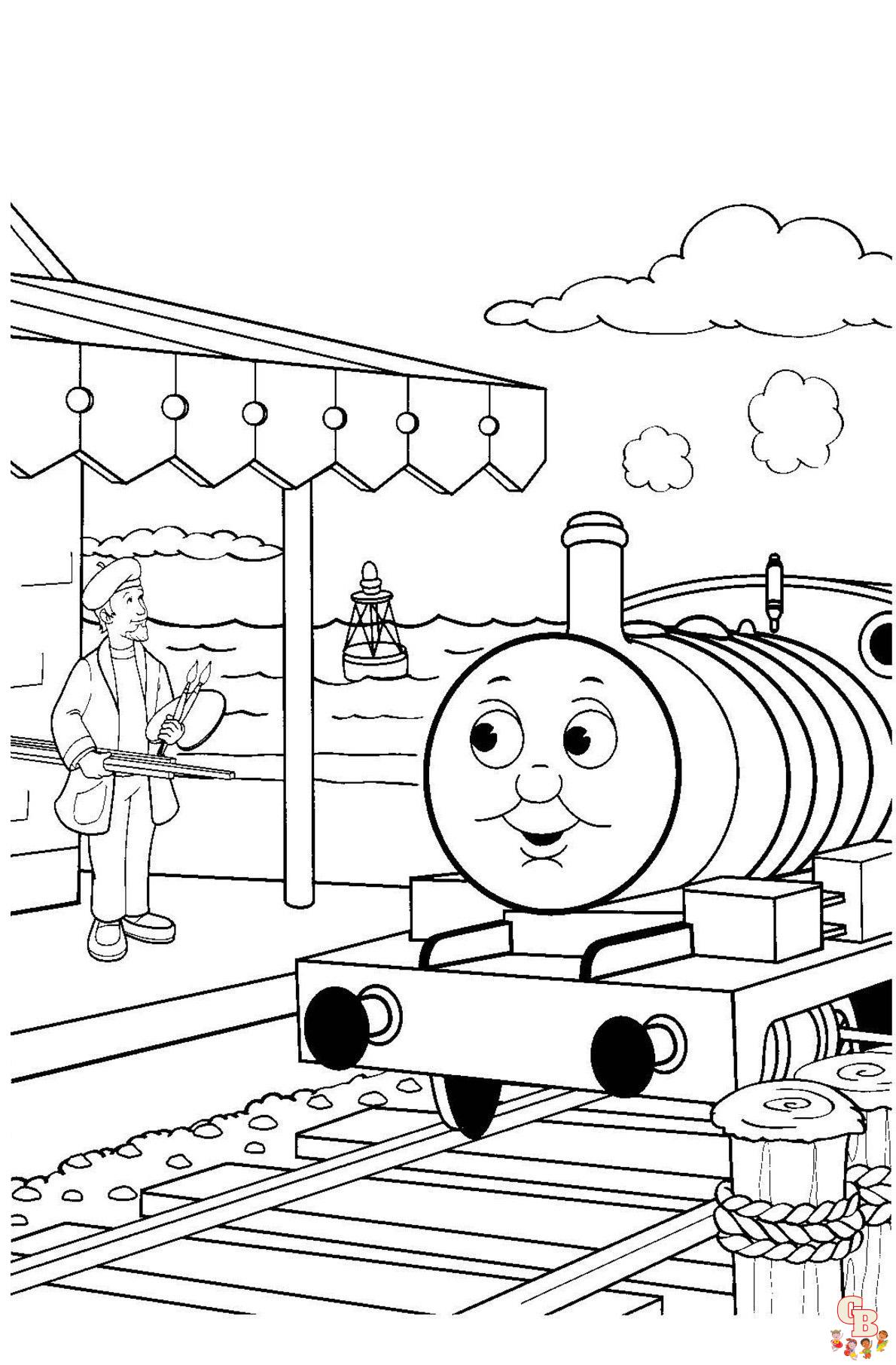 Thomas the Tank Engine pentru colorat