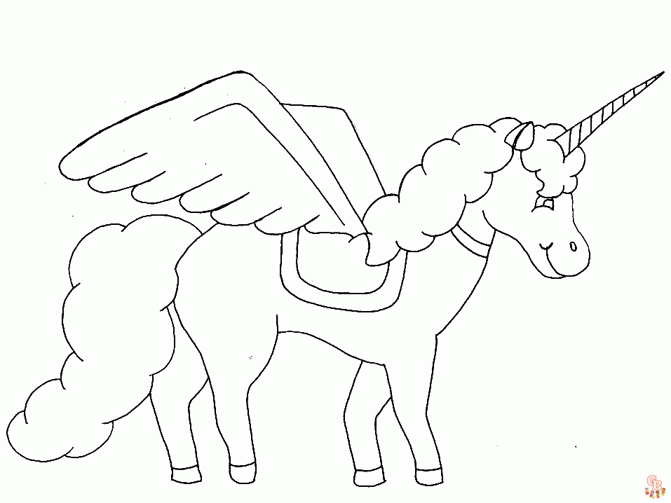 unicorno da colorare