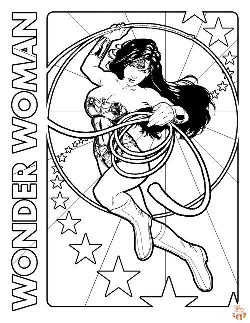 Kolorowanki Wonder Woman