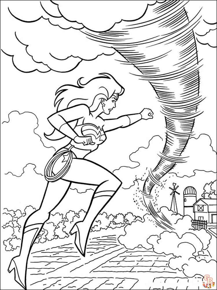 Wonder Woman pagini de colorat