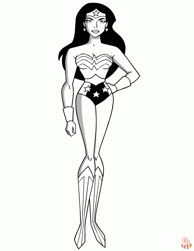 Kolorowanki Wonder Woman