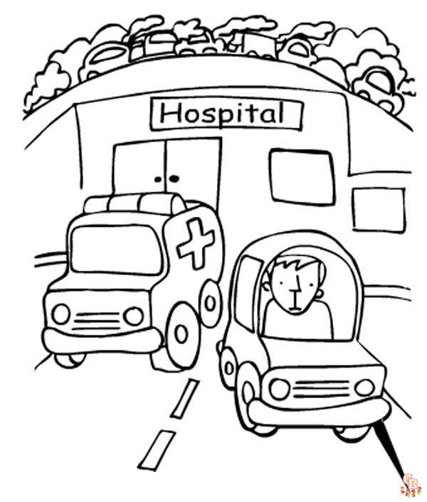 ambulans do kolorowania