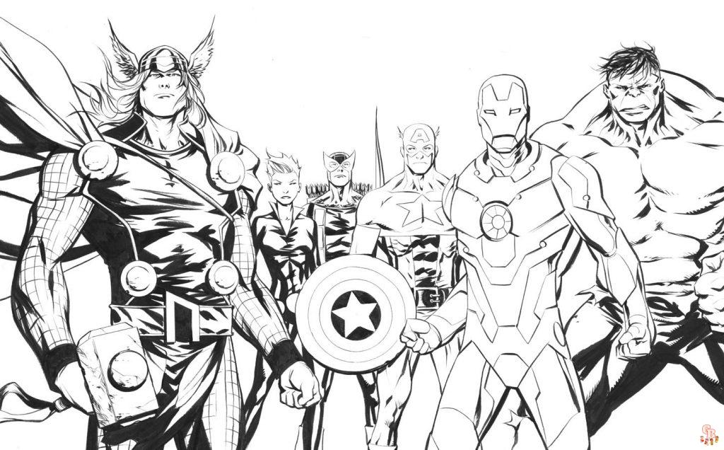 Avengers da colorare