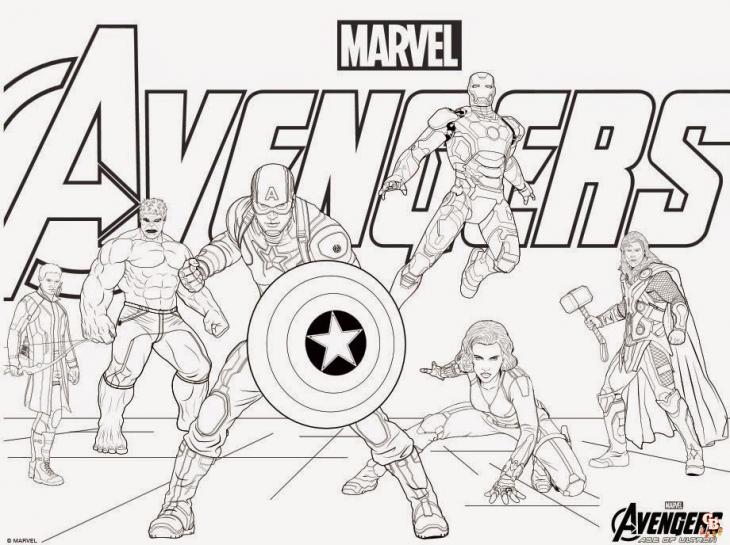 Kolorowanki Avengers