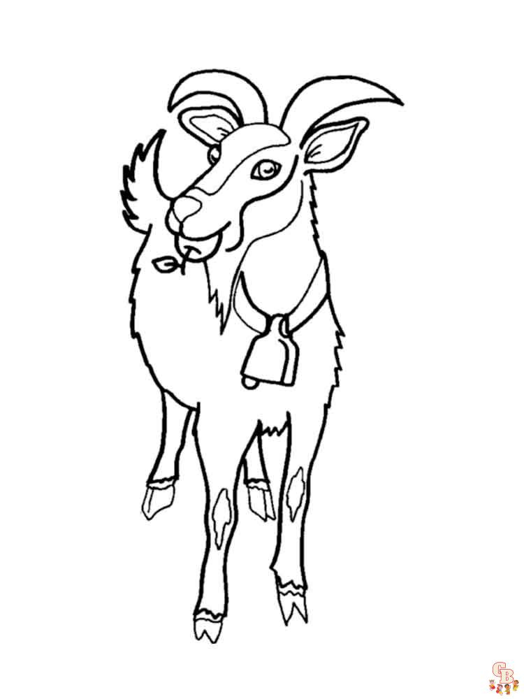 Desenho de Cabra para Colorir - Colorir.com