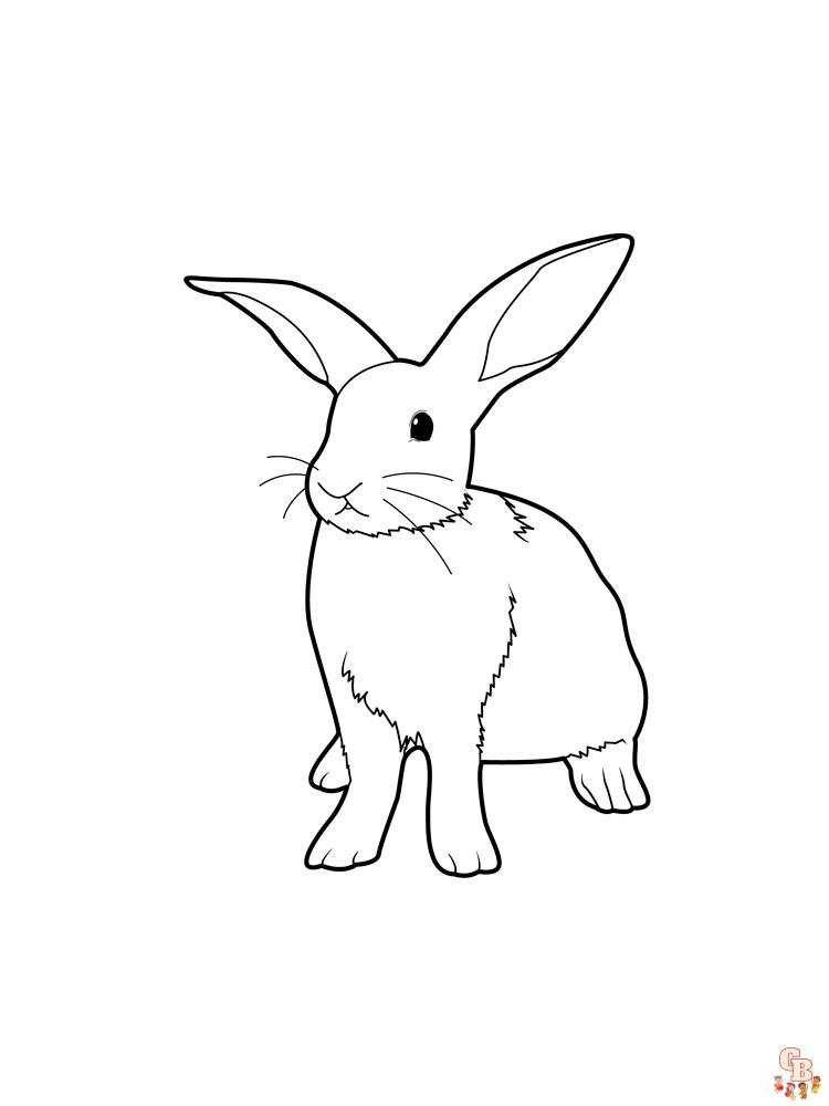 раскрашивание кроликов
