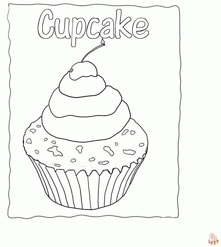 colorare cupcake