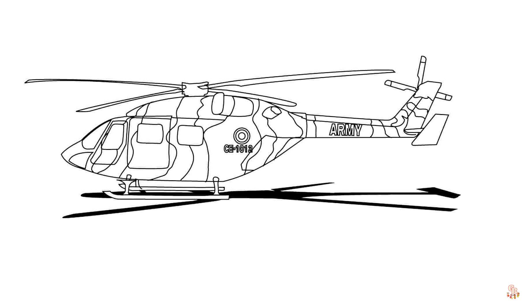 elicoptere de colorat