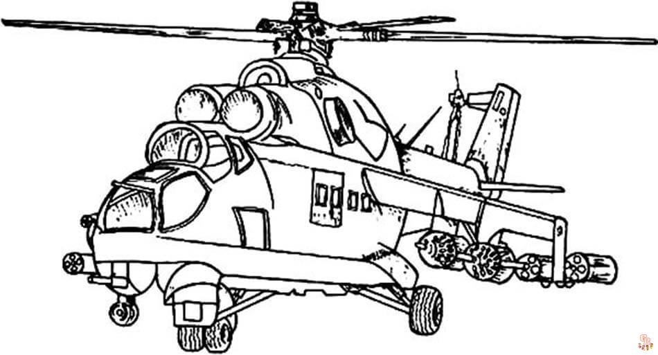 раскраска вертолеты