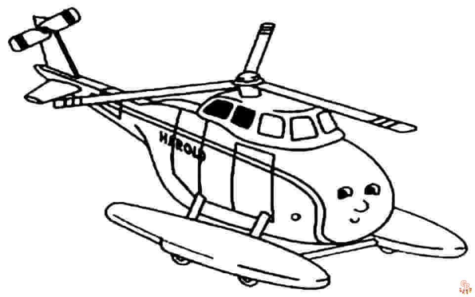 elicoptere de colorat