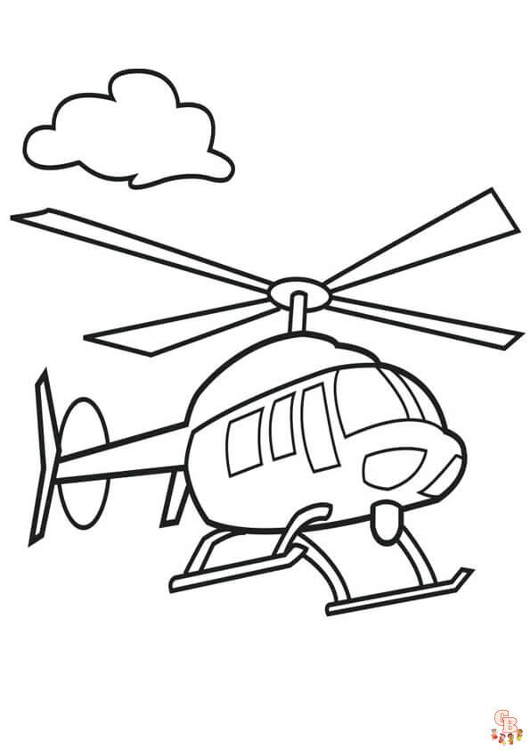 elicotteri da colorare