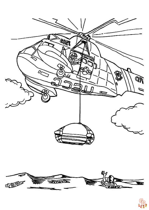 раскраска вертолеты