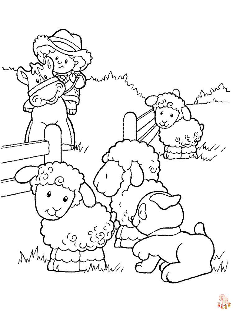 pecore da colorare