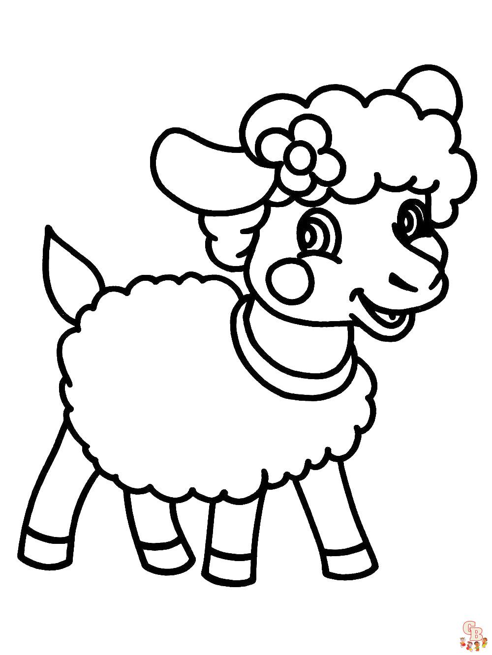 раскрашивание овец