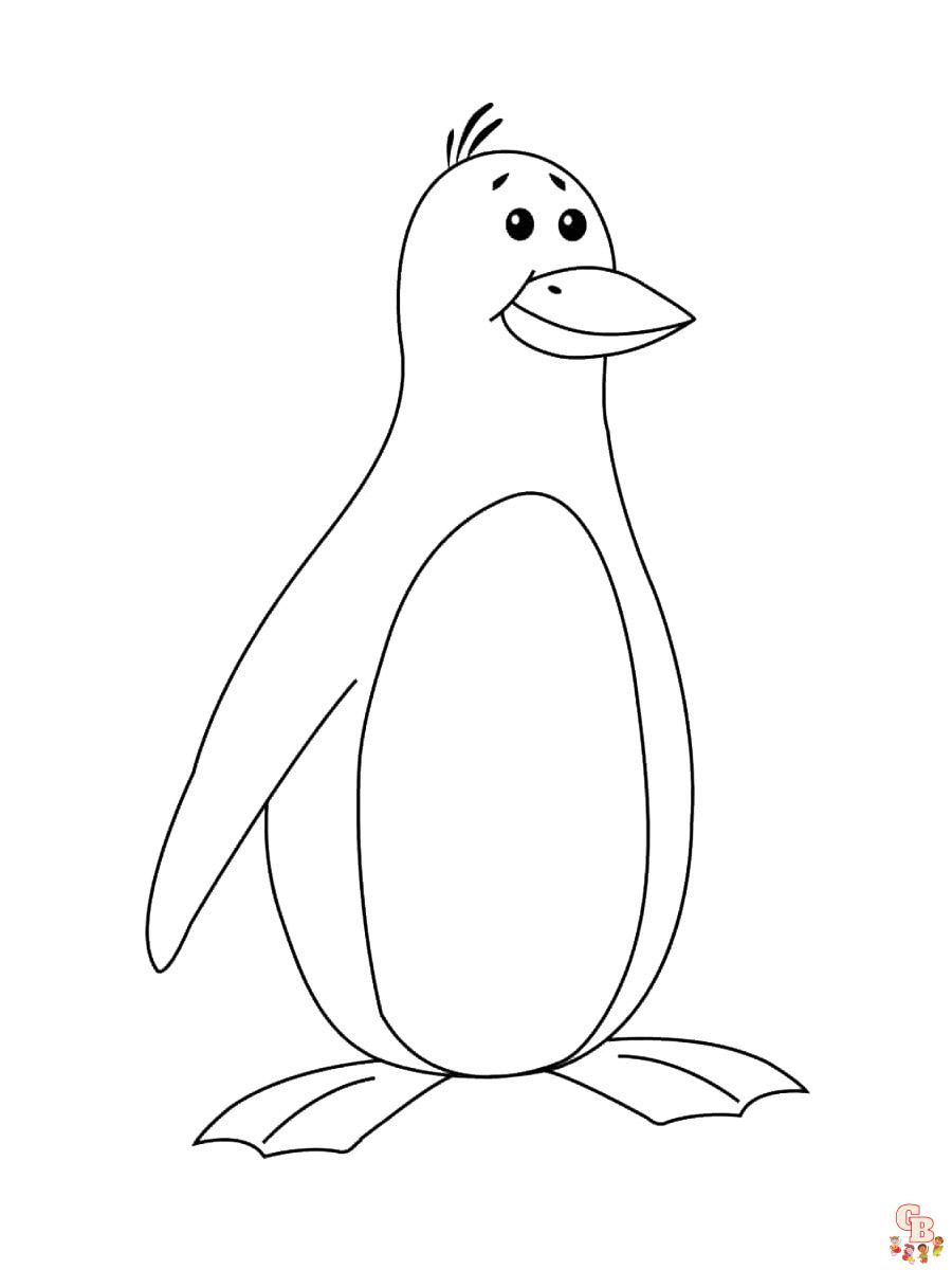 Раскраска пингвины