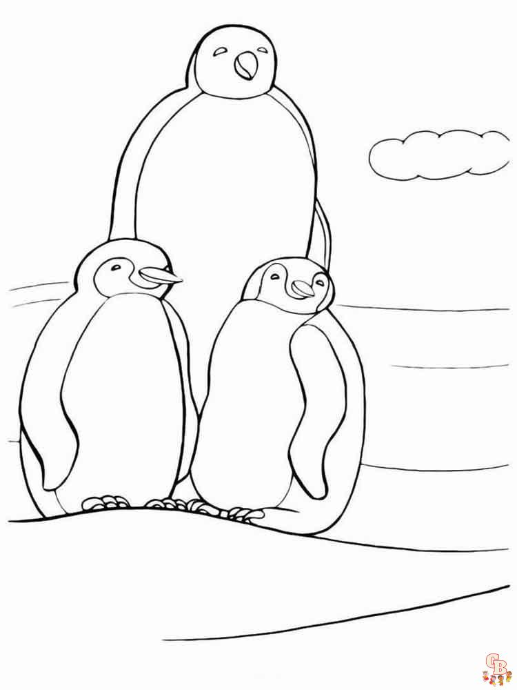 pinguini da colorare