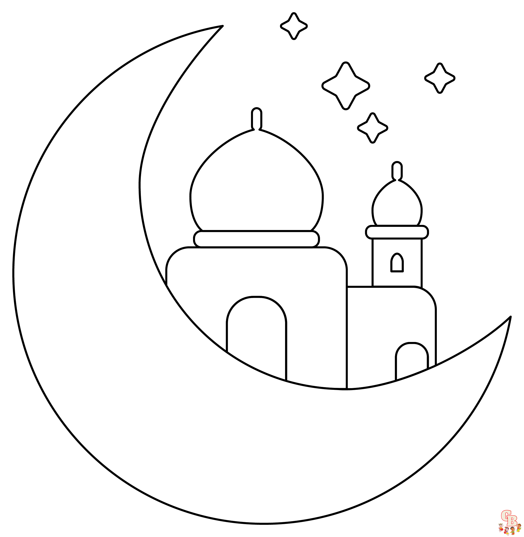Pagini de colorat Ramadan