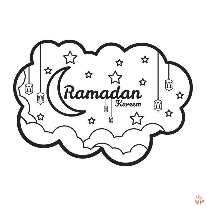 Страницы для раскрашивания Рамадана