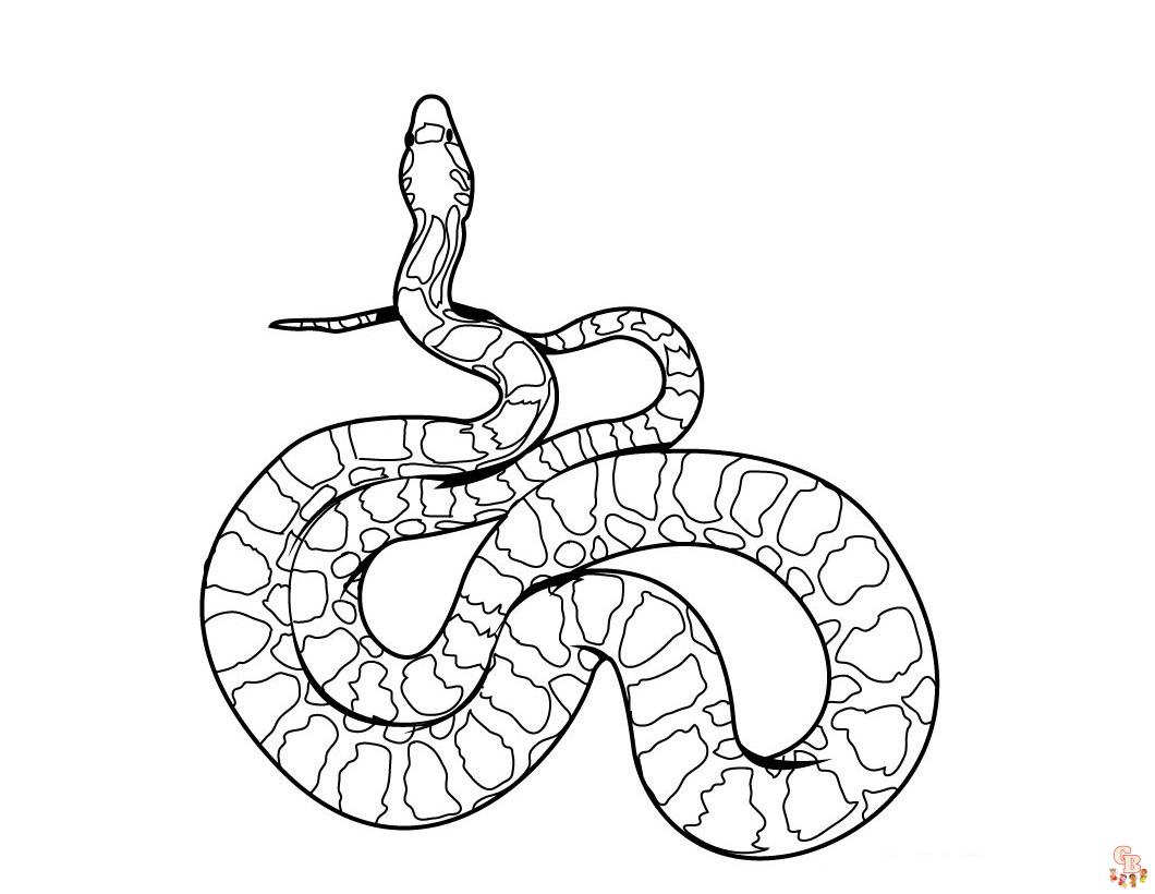 раскрашивание змей