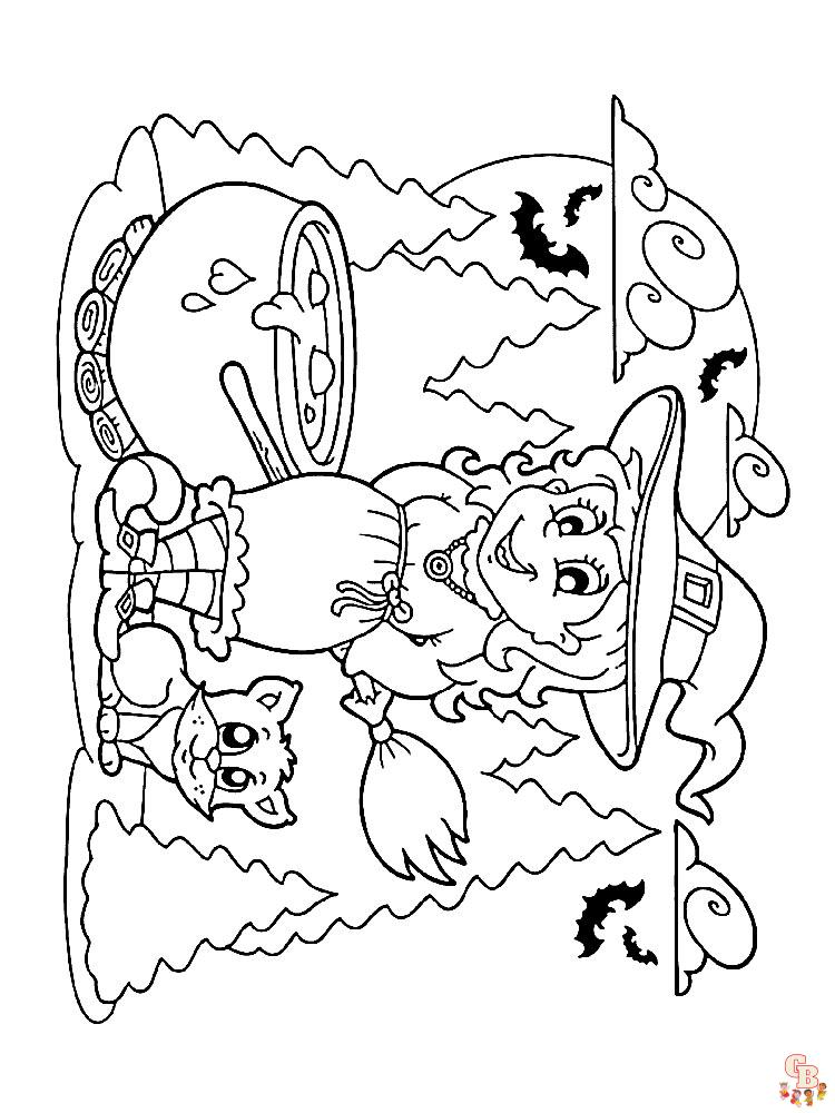 Desenho de Bruxa para Colorir - Colorir.com