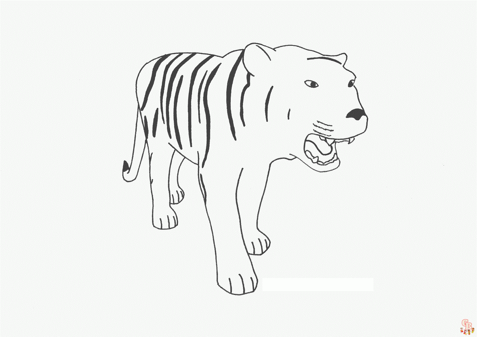 раскраска тигров