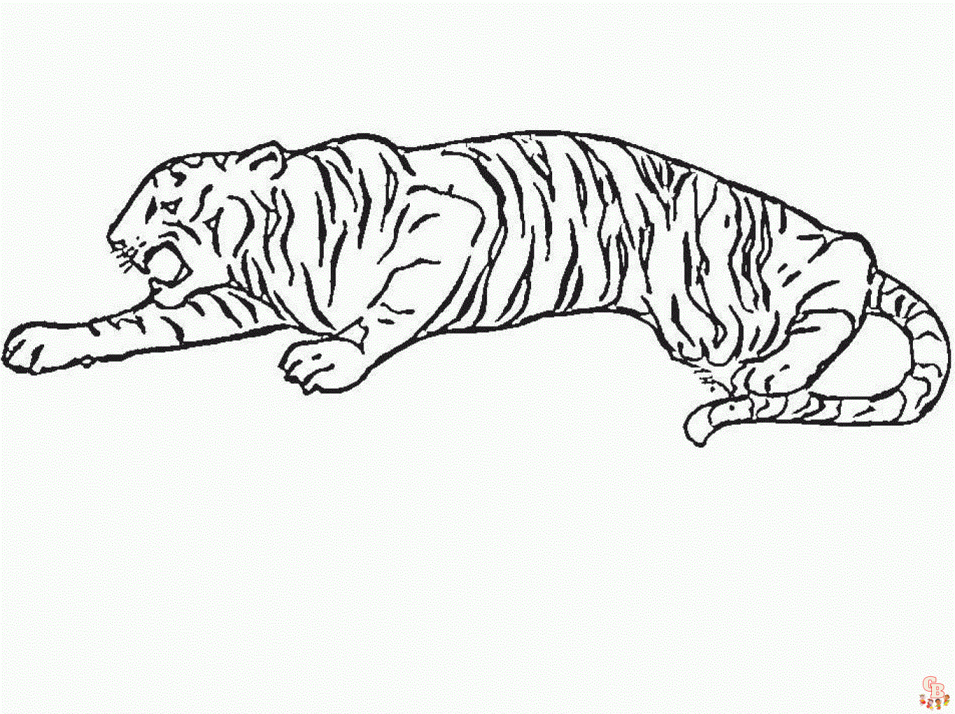 раскраска тигров