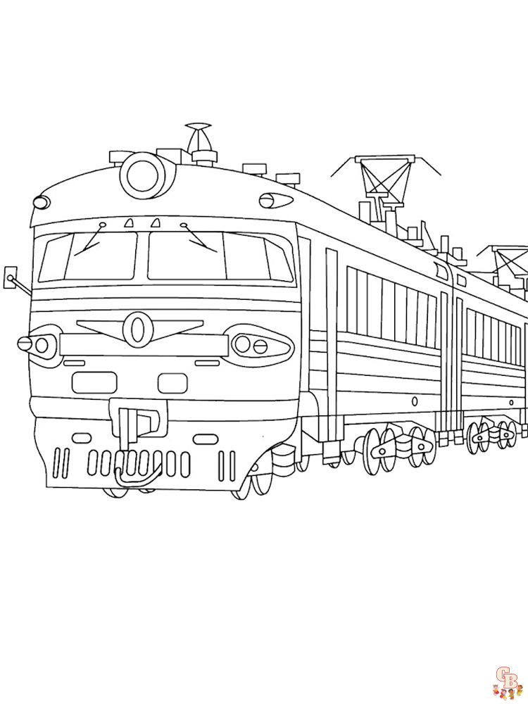 colorindo trens
