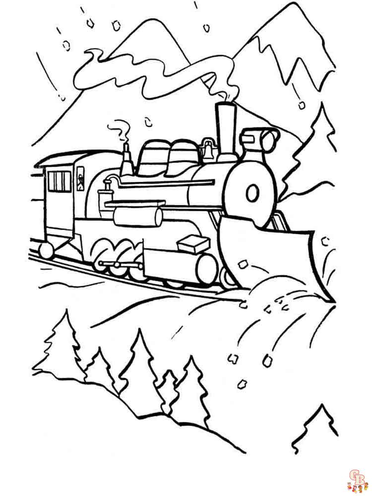 colorindo trens