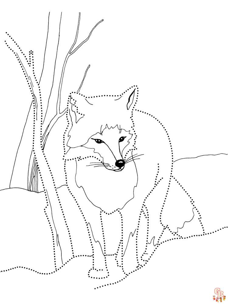 Desenho de Animais Para Colorir de Raposa